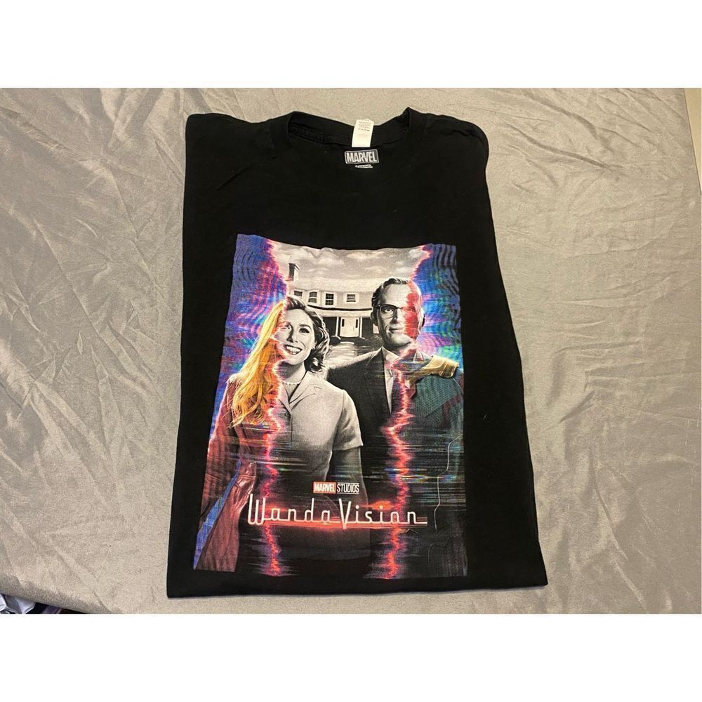 Marvel Shirt Mens 2XL Black Wandavision Wanda Maximoff Vision Superhero